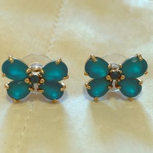 Kate Spade blue butterfly stud earrings